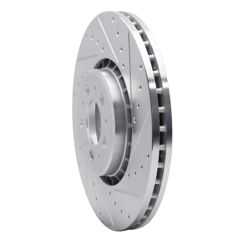 Picture of R1 03-09 Volvo XC90 Front Right Drilled & Slotted Silver Brake Rotor