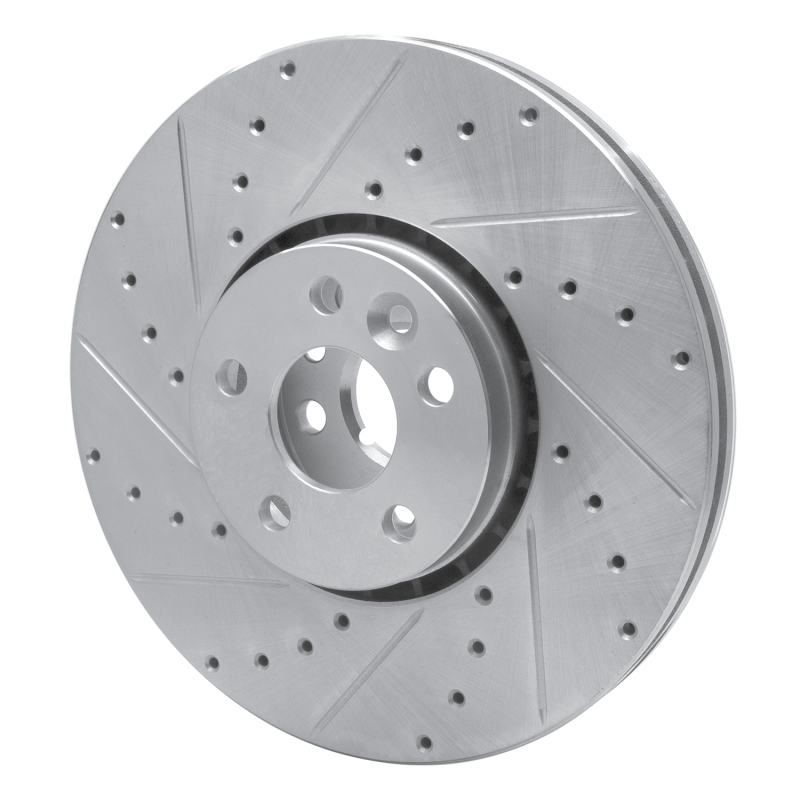 Picture of R1 10-16 Volvo XC60 Front Left Drilled & Slotted Silver Brake Rotor