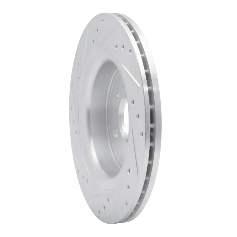 Picture of R1 10-17 Volvo XC60 Rear Right Drilled & Slotted Silver Brake Rotor