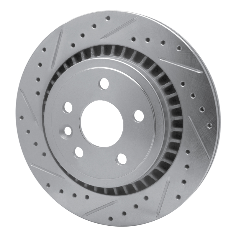 Picture of R1 10-17 Volvo XC60 Rear Left Drilled & Slotted Silver Brake Rotor