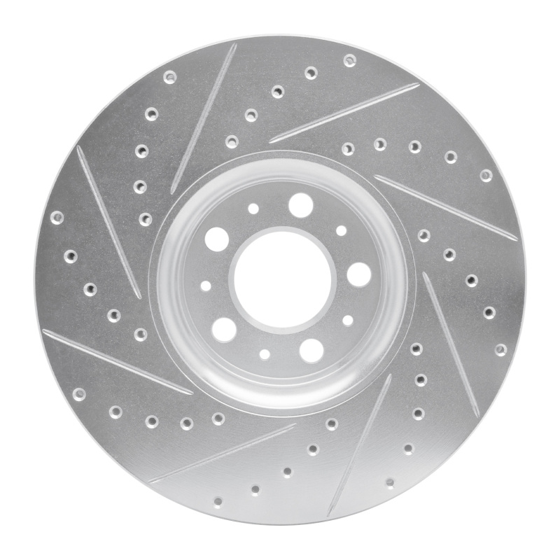 Picture of R1 03-14 Volvo XC90 Front Right Drilled & Slotted Silver Brake Rotor