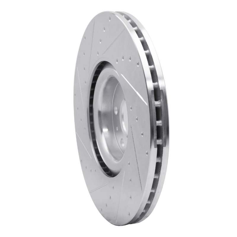 Picture of R1 16-26 Volvo XC90 Front Right Drilled & Slotted Silver Brake Rotor