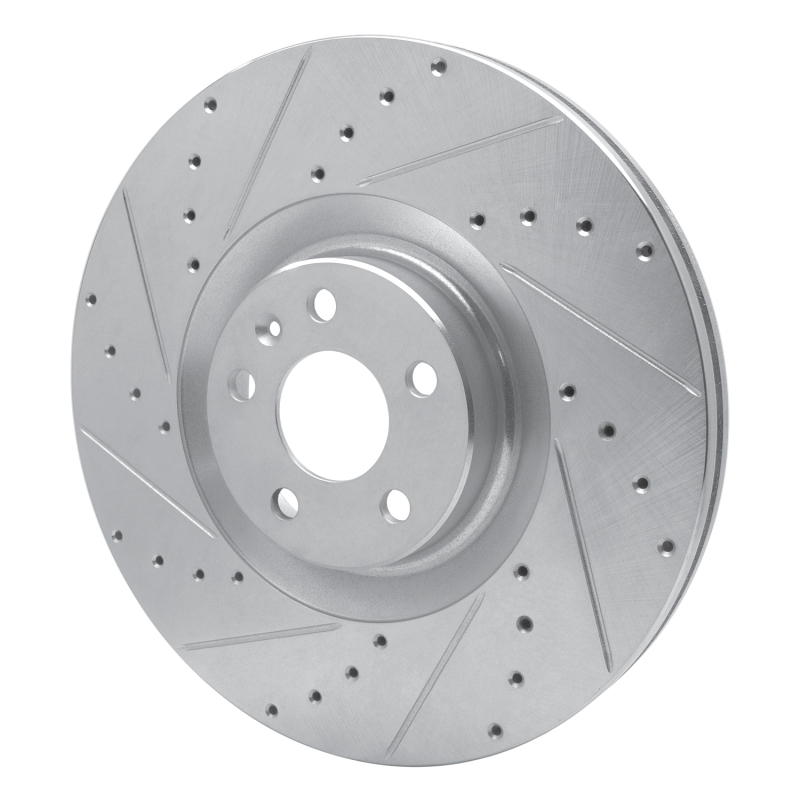 Picture of R1 16-26 Volvo XC90 Front Left Drilled & Slotted Silver Brake Rotor