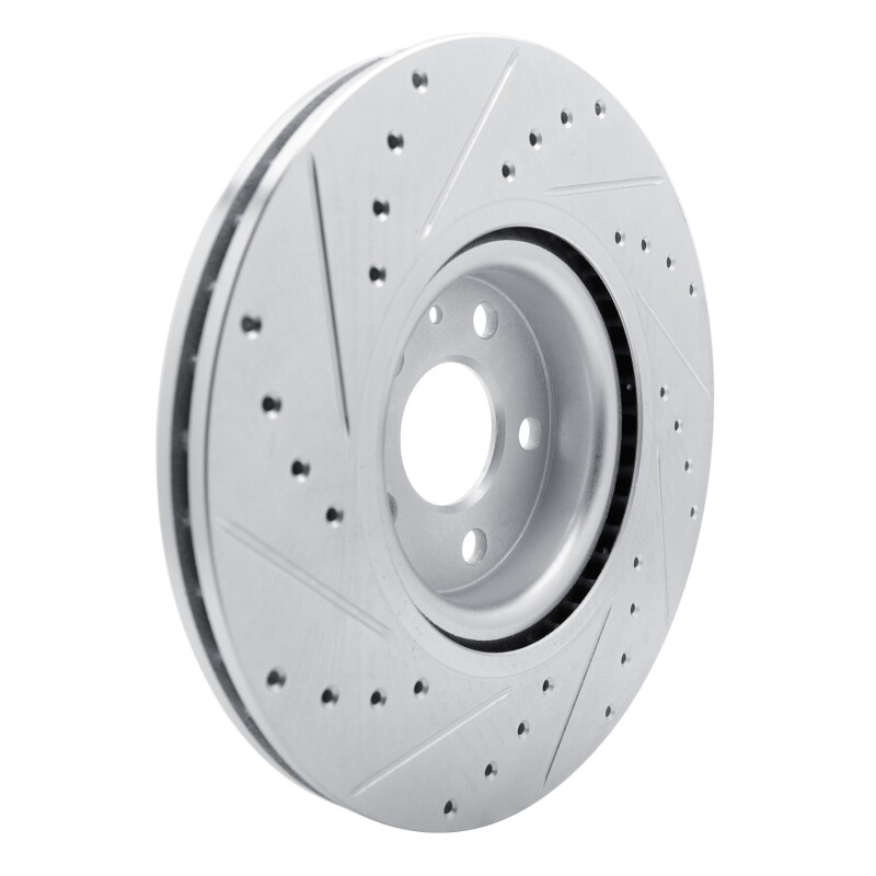 Picture of R1 17-25 Volvo S90 Front Right Drilled & Slotted Silver Brake Rotor