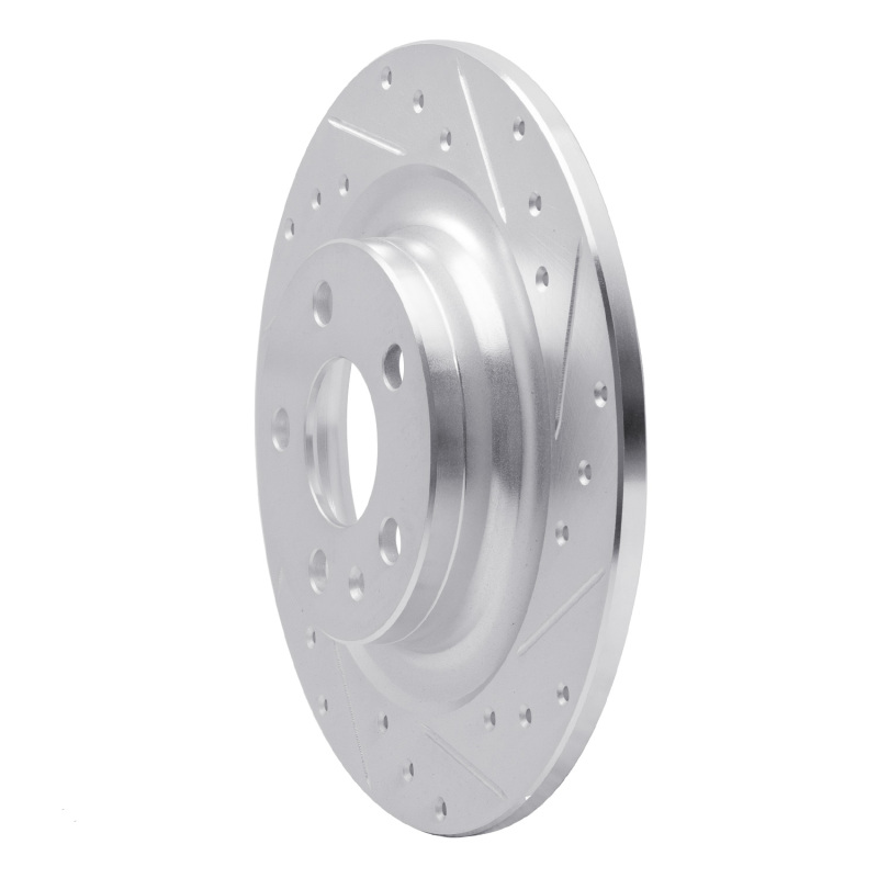 Picture of R1 18-25 Volvo S60 Rear Right Drilled & Slotted Silver Brake Rotor