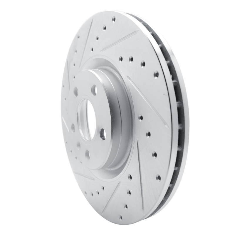 Picture of R1 17-25 Volvo V90 Front Left Drilled & Slotted Silver Brake Rotor