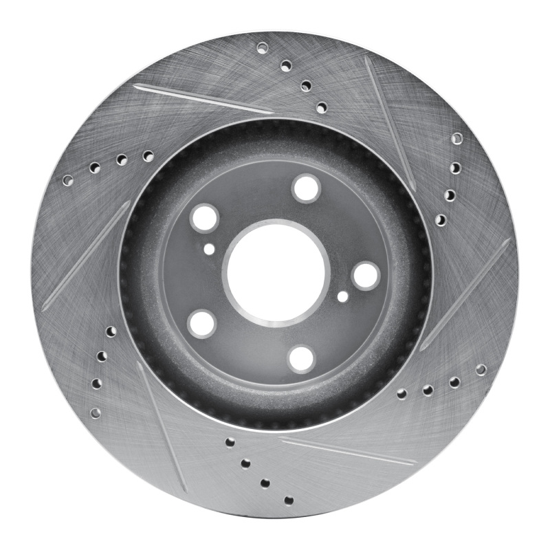 Picture of R1 71-74 BMW 3.0CS Front Left Drilled & Slotted Silver Brake Rotor