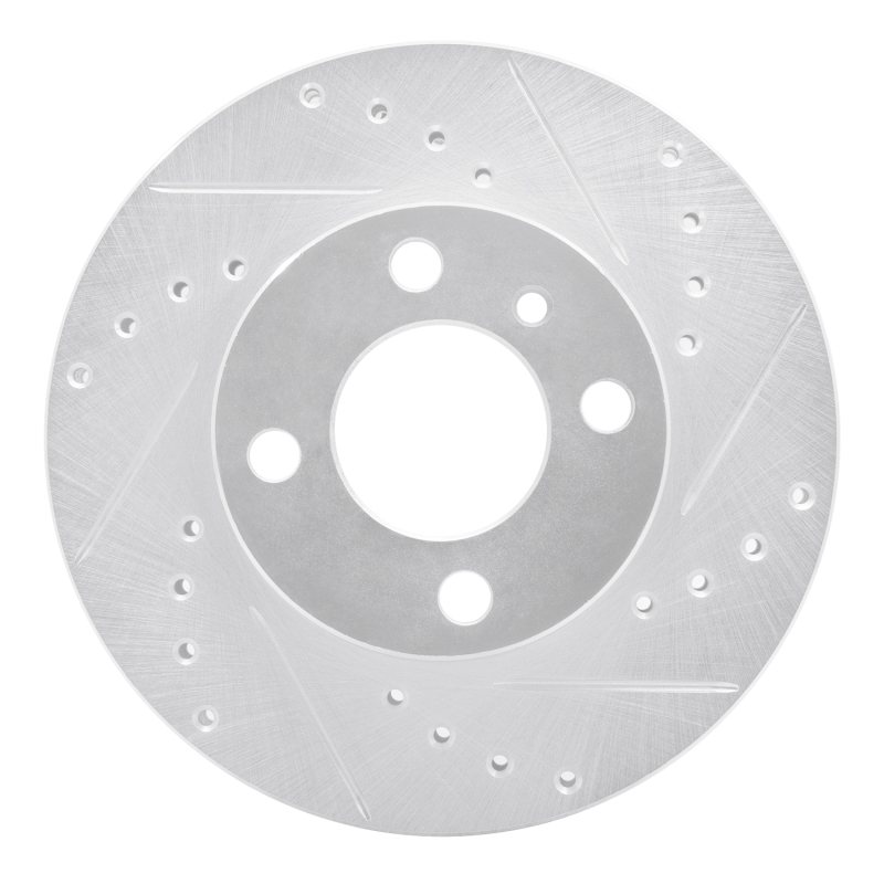 Picture of R1 76-77 BMW 320I (USA/Canada) Front Right Drilled & Slotted Silver Brake Rotor