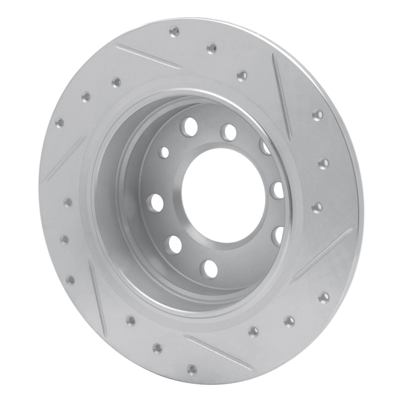 Picture of R1 69-81 BMW 2800 Rear Left Drilled & Slotted Silver Brake Rotor