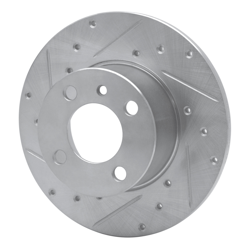 Picture of R1 77-83 BMW 320I (USA/Canada) Front Left Drilled & Slotted Silver Brake Rotor