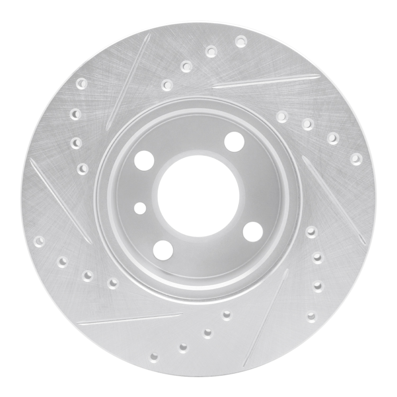 Picture of R1 76-77 BMW 320I (USA/Canada) Front Right Drilled & Slotted Silver Brake Rotor
