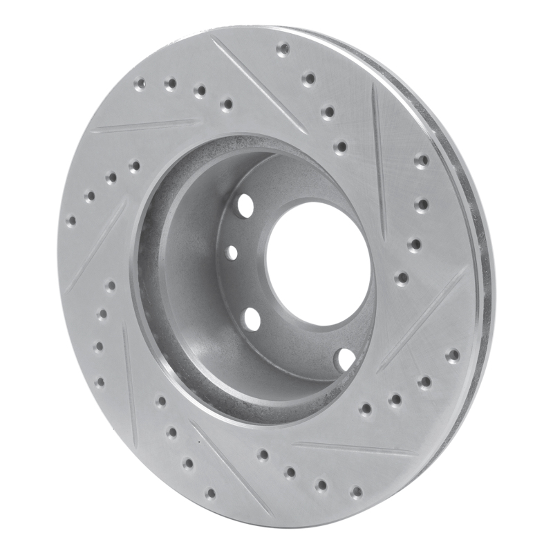 Picture of R1 76-82 BMW 528I Front Left Drilled & Slotted Silver Brake Rotor