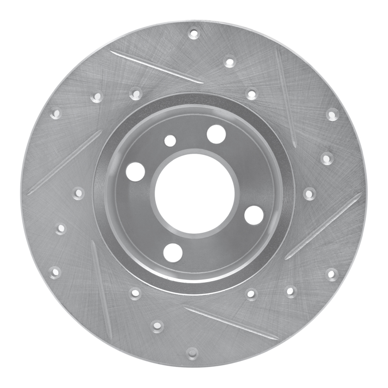 Picture of R1 77-83 BMW 320I (USA/Canada) Front Left Drilled & Slotted Silver Brake Rotor
