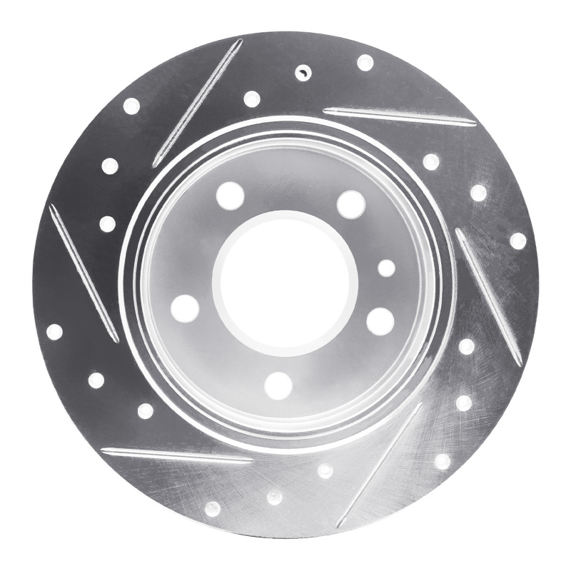 Picture of R1 78-81 BMW 733I Rear Right Drilled & Slotted Silver Brake Rotor