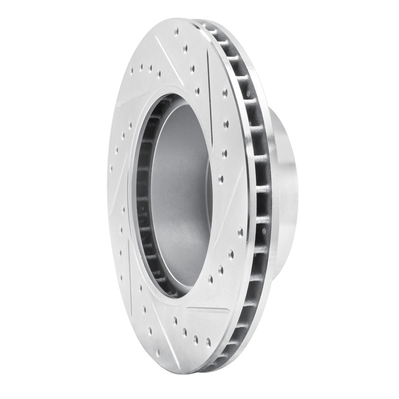Picture of R1 82-89 BMW 535I Front Left Drilled & Slotted Silver Brake Rotor