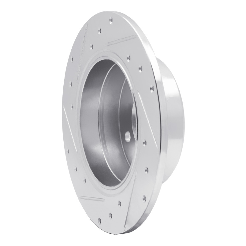 Picture of R1 78-81 BMW 733I Rear Right Drilled & Slotted Silver Brake Rotor
