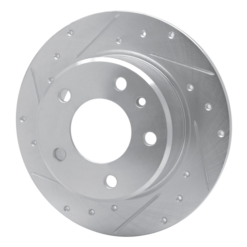 Picture of R1 78-81 BMW 733I Rear Left Drilled & Slotted Silver Brake Rotor