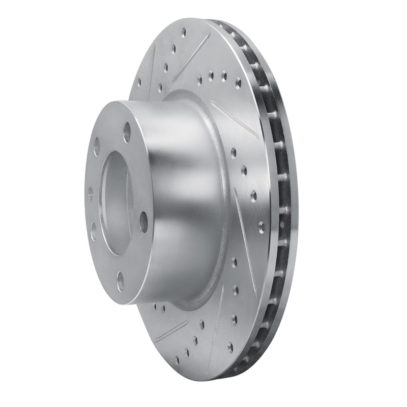 Picture of R1 82-88 BMW 524TD Front Left Drilled & Slotted Silver Brake Rotor