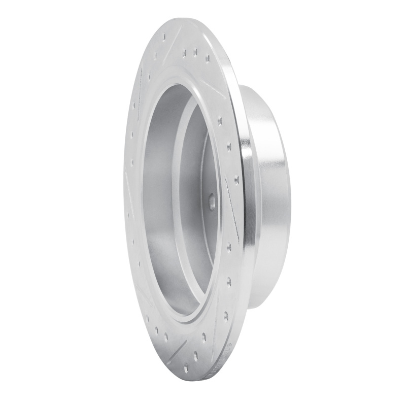 Picture of R1 82-89 BMW 528E Rear Right Drilled & Slotted Silver Brake Rotor