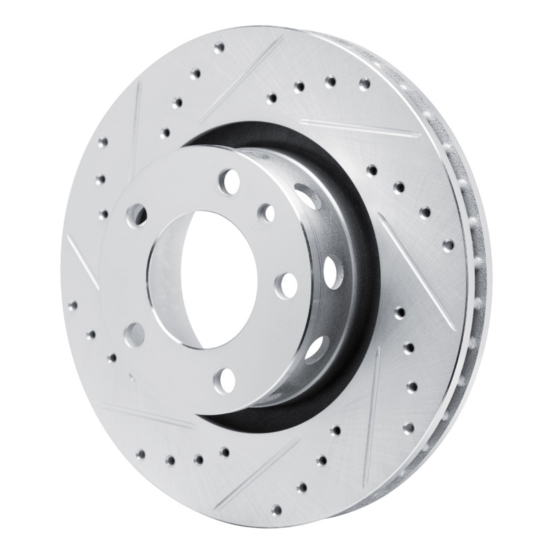 Picture of R1 87-88 BMW M6 Front Left Drilled & Slotted Silver Brake Rotor