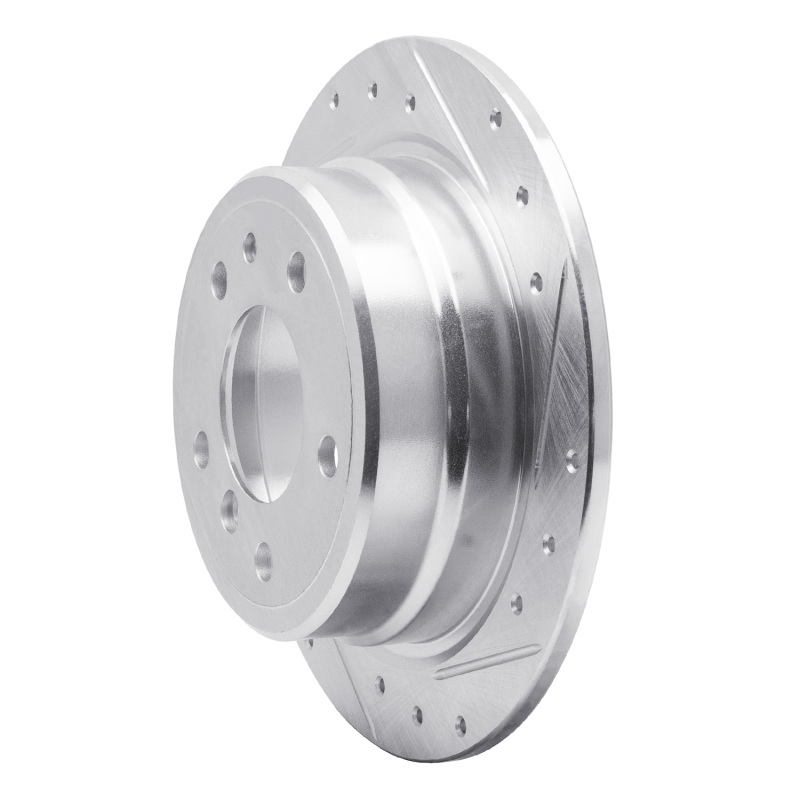 Picture of R1 81-86 BMW 733I Rear Right Drilled & Slotted Silver Brake Rotor