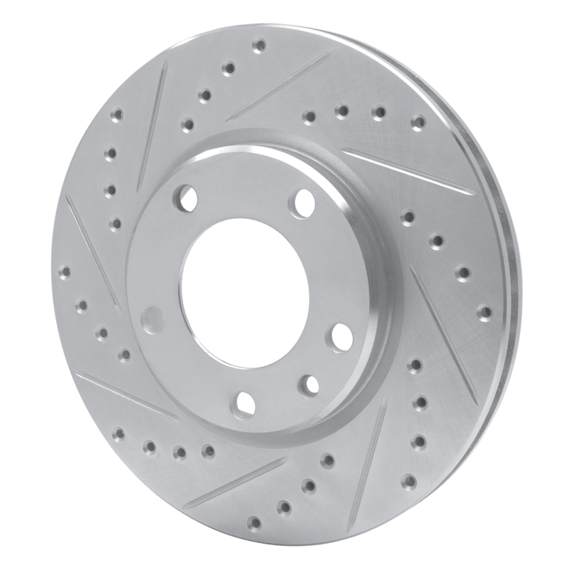 Picture of R1 88-91 BMW M3 Front Left Drilled & Slotted Silver Brake Rotor