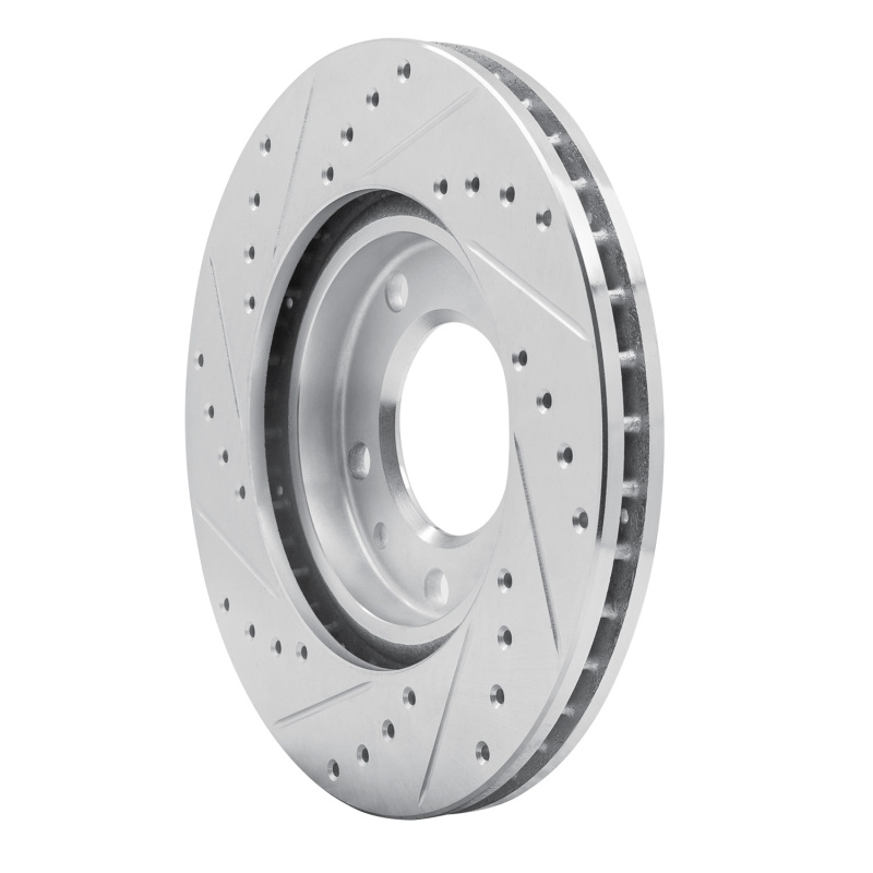 Picture of R1 88-91 BMW M3 Front Right Drilled & Slotted Silver Brake Rotor