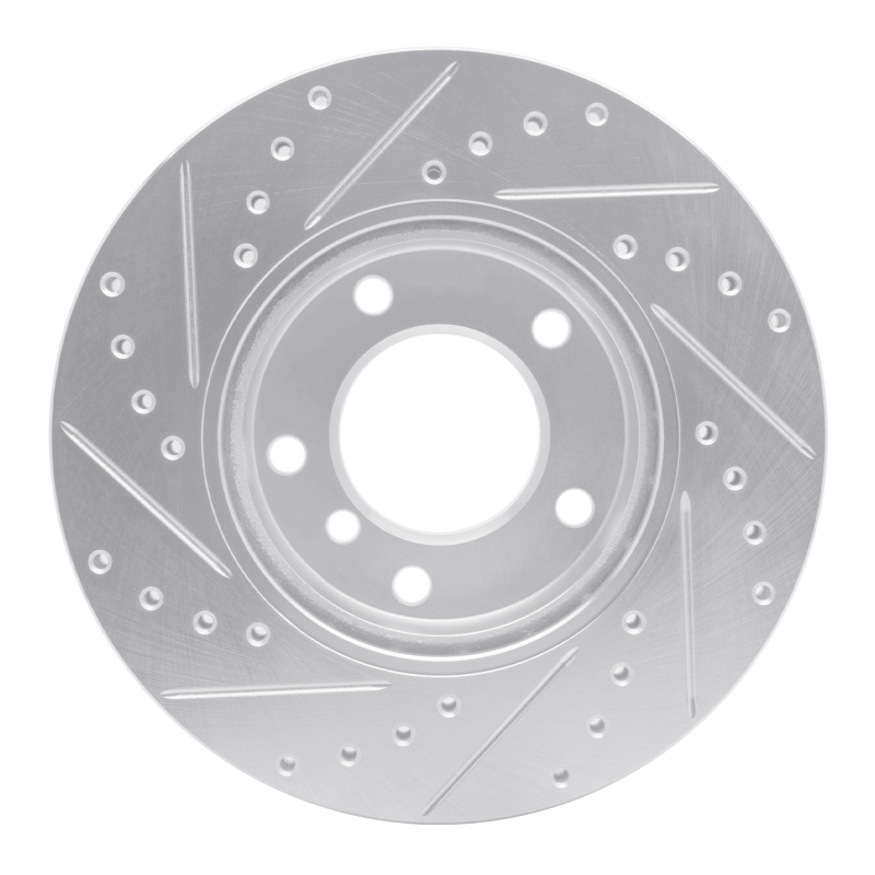 Picture of R1 91-06 BMW 318TI Front Right Drilled & Slotted Silver Brake Rotor