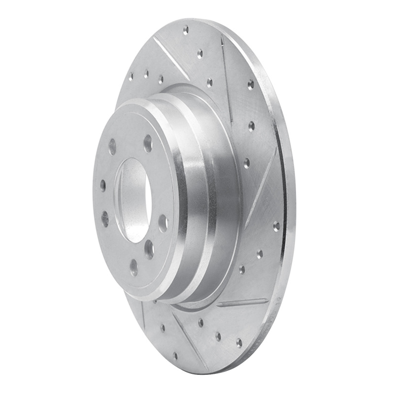 Picture of R1 91-01 BMW 850I Rear Right Drilled & Slotted Silver Brake Rotor