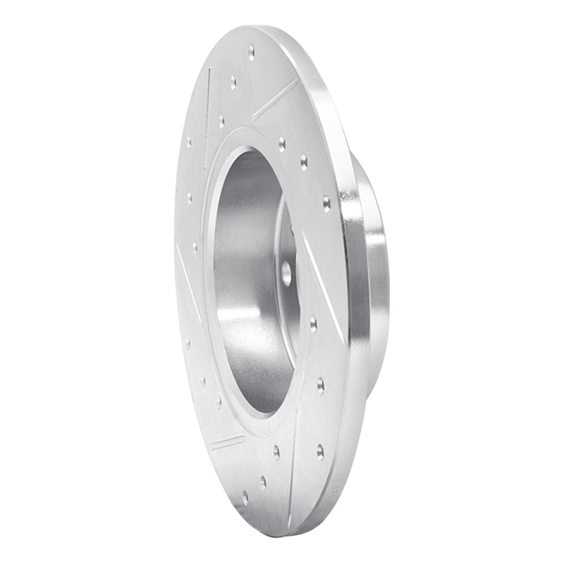Picture of R1 95-98 BMW 318TI Front Right Drilled & Slotted Silver Brake Rotor