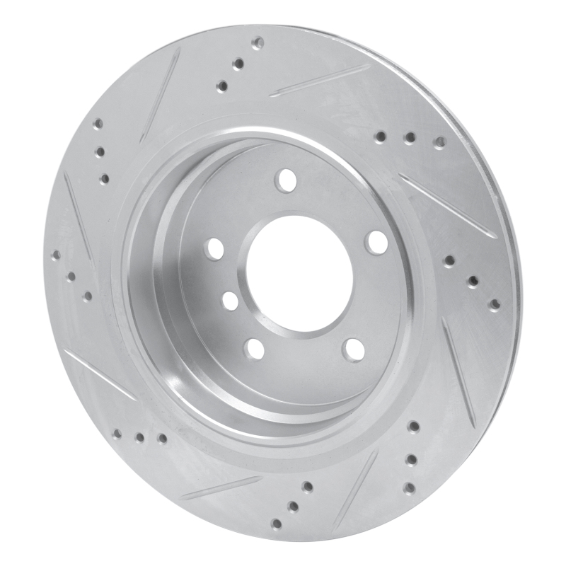 Picture of R1 95-02 BMW M3 Left Rear Drilled & Slotted Silver Brake Rotor