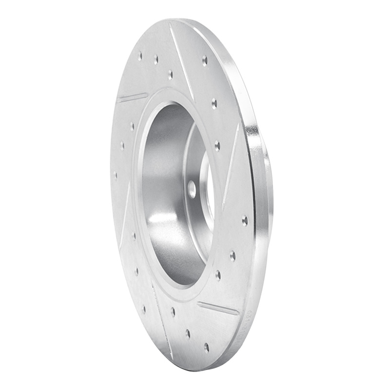 Picture of R1 95-98 BMW 318TI Front Left Drilled & Slotted Silver Brake Rotor