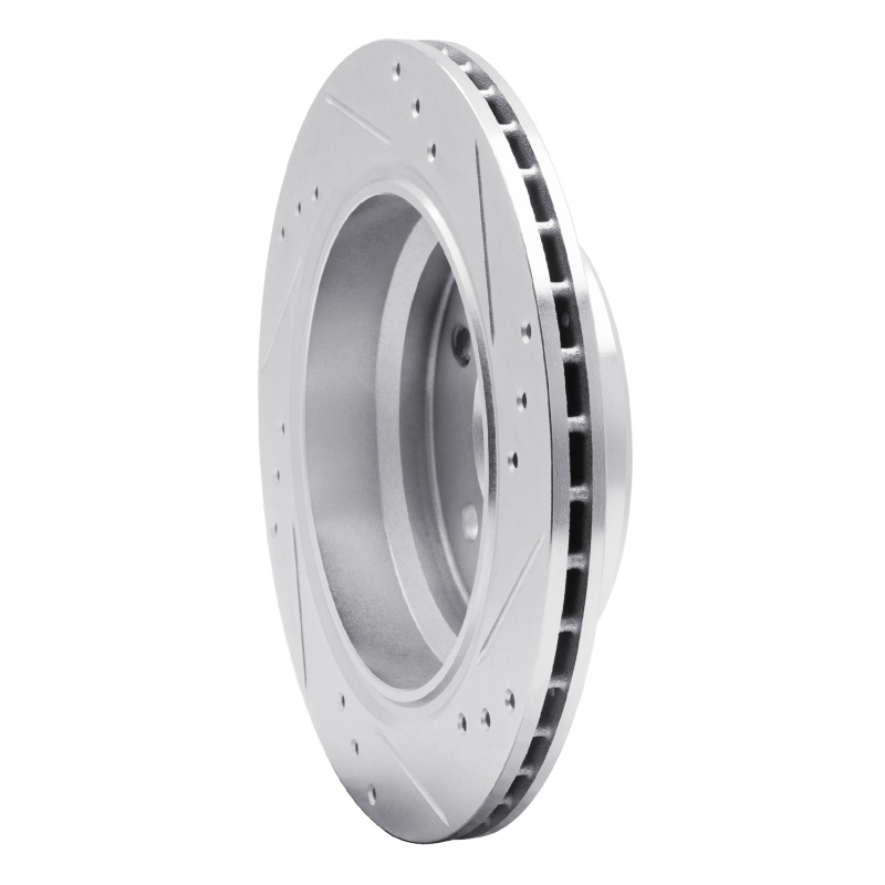 Picture of R1 96-03 BMW 530I Rear Left Drilled & Slotted Silver Brake Rotor