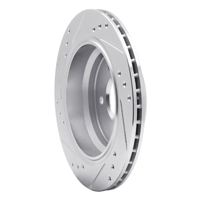 Picture of R1 96-03 BMW 528I Rear Right Drilled & Slotted Silver Brake Rotor