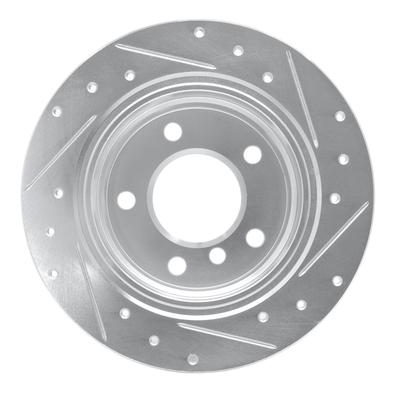 Picture of R1 96-02 BMW Z3 Rear Left Drilled & Slotted Silver Brake Rotor
