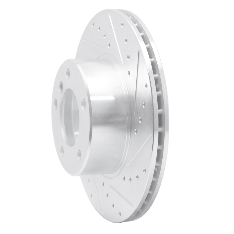 Picture of R1 96-03 BMW 528I Front Right Drilled & Slotted Silver Brake Rotor