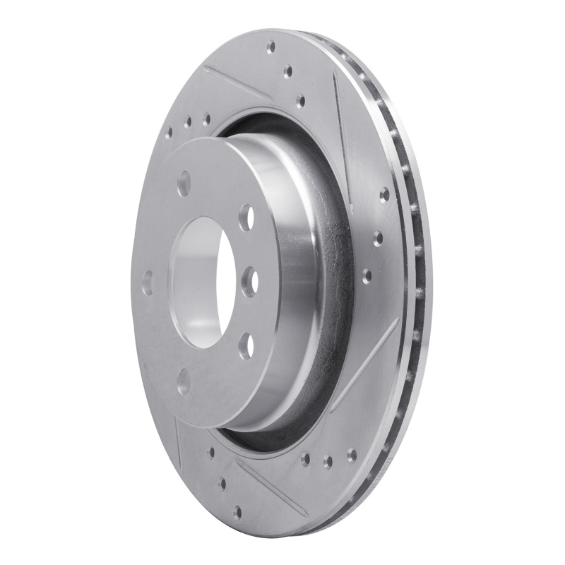 Picture of R1 99-06 BMW 323I Rear Right Drilled & Slotted Silver Brake Rotor