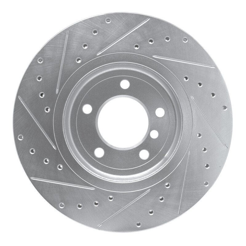 Picture of R1 01-08 BMW 330CI Front Right Drilled & Slotted Silver Brake Rotor