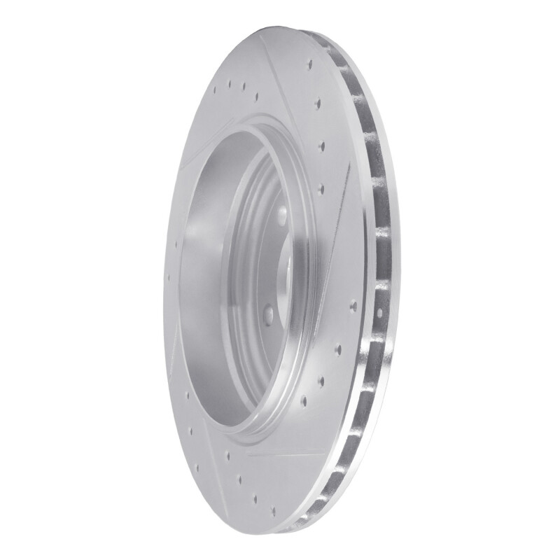 Picture of R1 01-06 BMW 330CI Rear Left Drilled & Slotted Silver Brake Rotor