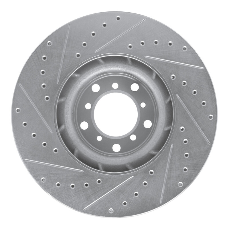 Picture of R1 00-03 BMW M5 Left Front Drilled & Slotted Silver Brake Rotor