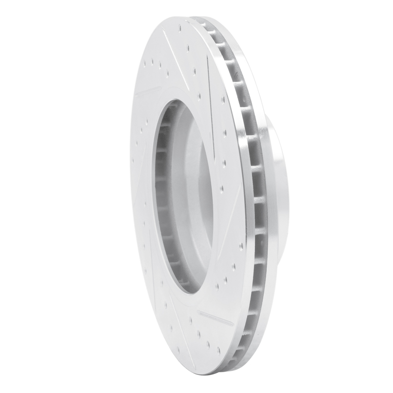 Picture of R1 02-08 BMW 745LI Front Left Drilled & Slotted Silver Brake Rotor
