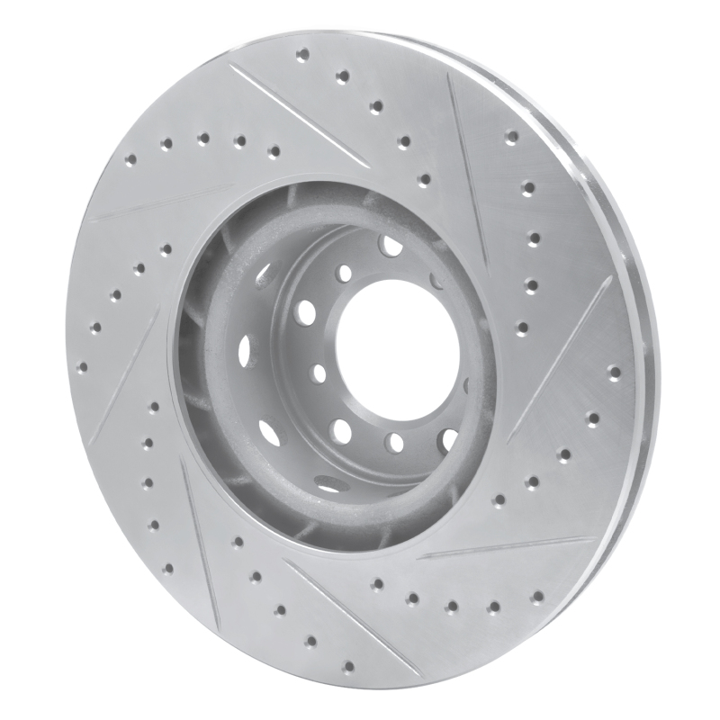Picture of R1 00-03 BMW M5 Right Front Drilled & Slotted Silver Brake Rotor