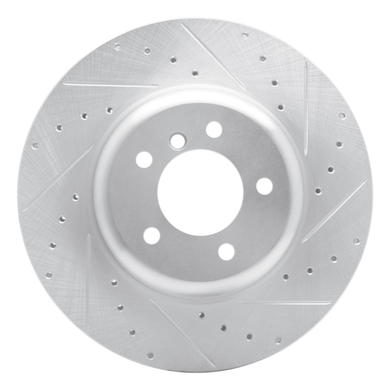 Picture of R1 04-10 BMW 650I Coupe Front Right Drilled & Slotted Silver Brake Rotor