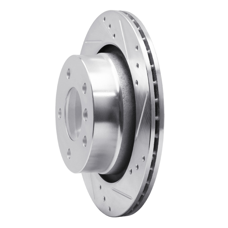 Picture of R1 03-08 BMW Z4 Rear Right Drilled & Slotted Silver Brake Rotor