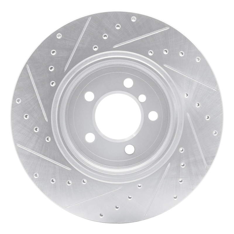 Picture of R1 02-05 BMW 760I Rear Right Drilled & Slotted Silver Brake Rotor