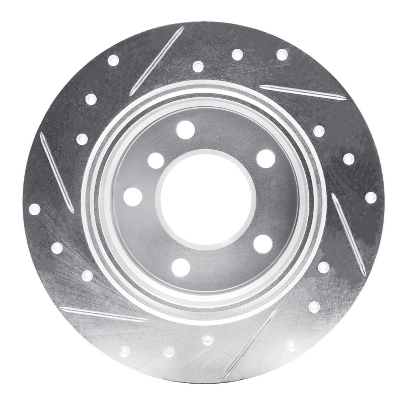 Picture of R1 03-06 BMW Z4 Rear Right Drilled & Slotted Silver Brake Rotor