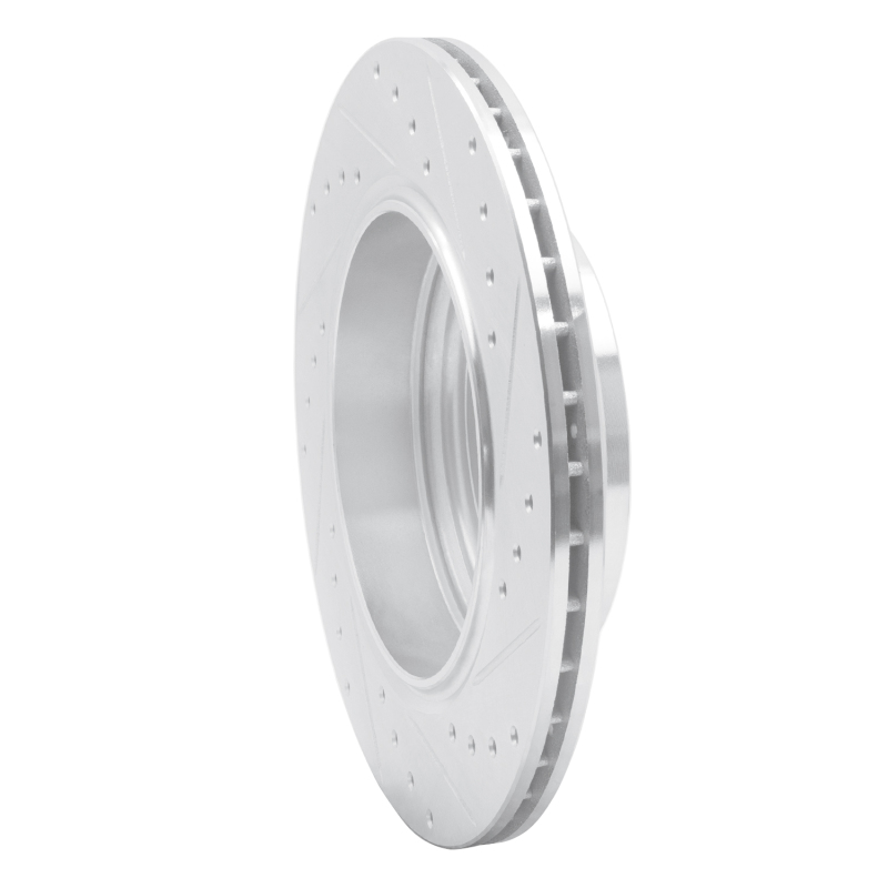 Picture of R1 04-10 BMW 525i (Mexico) Rear Left Drilled & Slotted Silver Brake Rotor