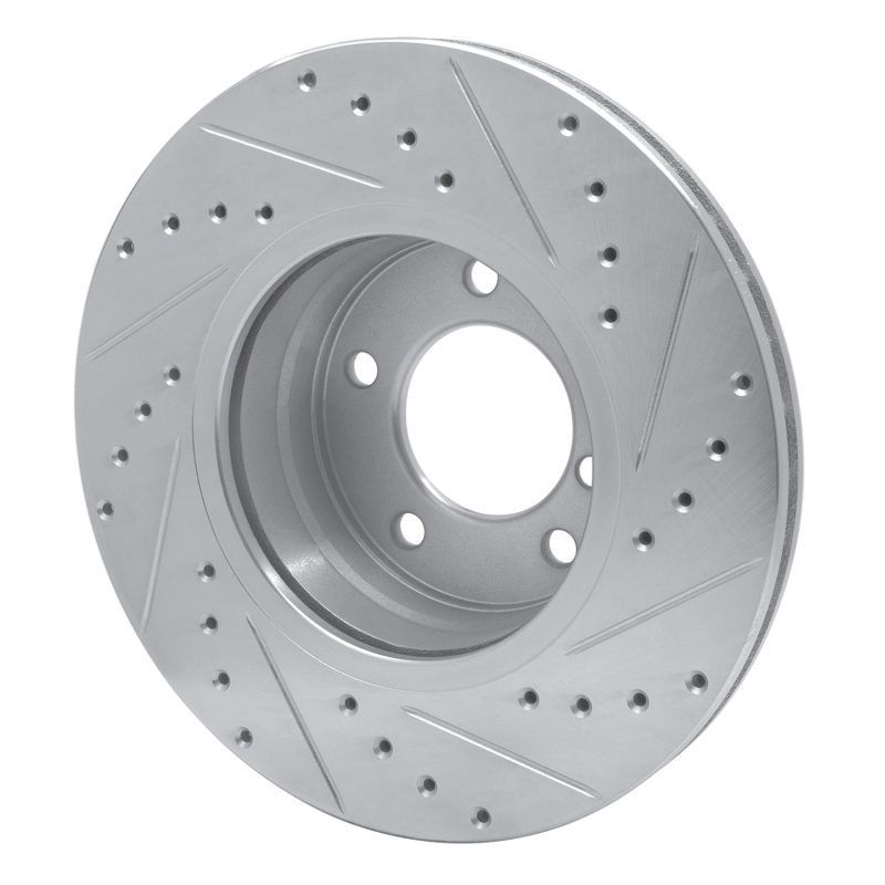 Picture of R1 04-10 BMW 525I (USA/Canada) Front Left Drilled & Slotted Silver Brake Rotor