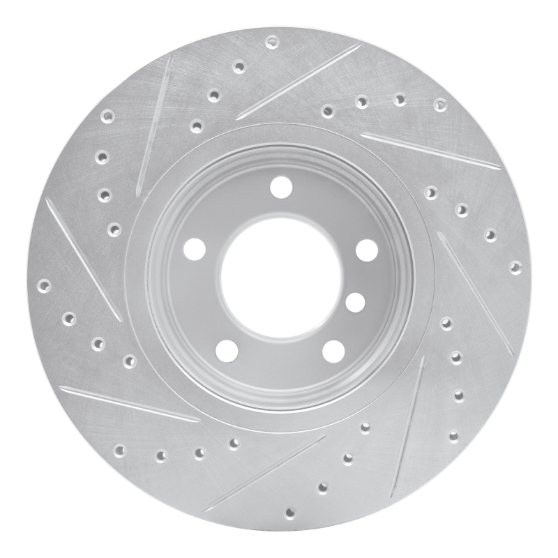 Picture of R1 04-10 BMW 525I (USA/Canada) Front Right Drilled & Slotted Silver Brake Rotor
