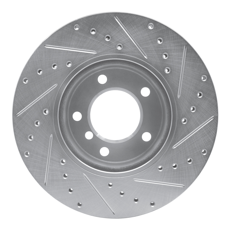 Picture of R1 06-13 BMW 128I Front Left Drilled & Slotted Silver Brake Rotor